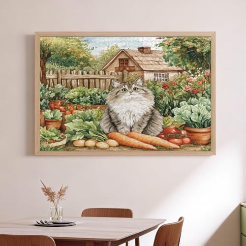 Rompecabezas de madera de gatitos de primavera: entretenimiento creativo y decoración 2