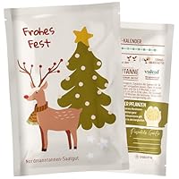 valeaf Dein Weihnachtsbaum zum Pflanzen I Nordmanntanne Samen I dein Baum 2030 I tolles Geschenk Weihnachten, Wichtelgeschenk u Adventskalender Füllung I Christbaum Tannenbaum Samen mit valeaf Samen