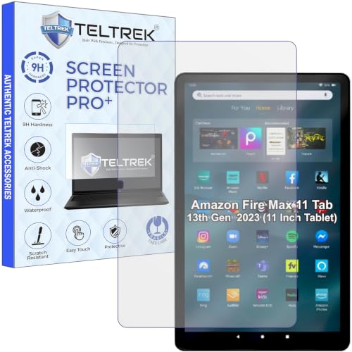 Image of Screen Guard Compatible With Amazon Fire Max 11 Tab (13th Gen Generation 2023 11 Inch Tablet) Flexible Fiber Screenguard Not a Tempered Glass Screen Protector