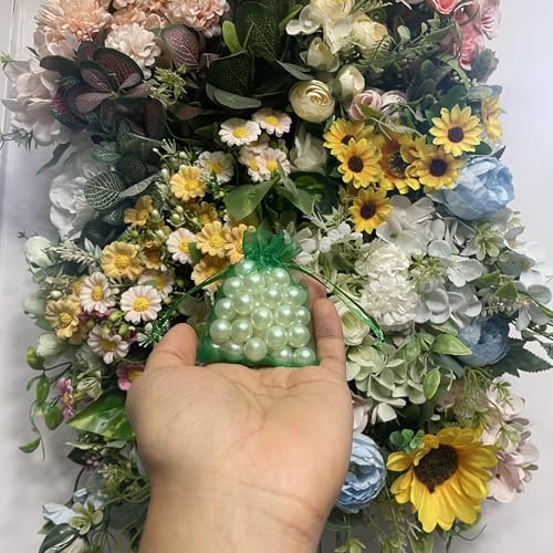 Image of SIAGCRAW Organza Bags 2.8 inchx3.6 inch, 100Pcs Small Mesh Drawstring Pouches | Green Organza Bags for Jewelry, Candy, Party Favors, Small Sachet Wrap, Storage Supplies