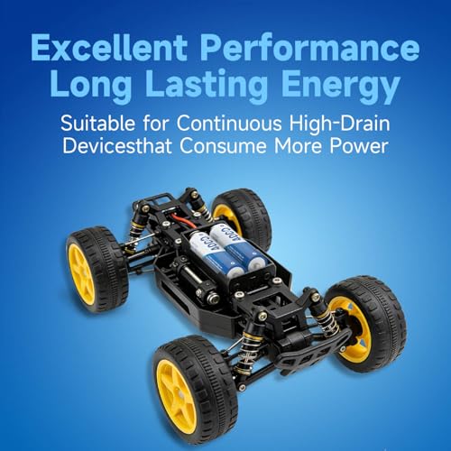 Image of Rechargeable AA Batteries Lithium 8-Pack 1.5V 4000mWh Long Lasting Double A Batteries with LED Display, Cycle Times Up to 2000 - Fast Charging for Blink Outdoor Cameras & Toys