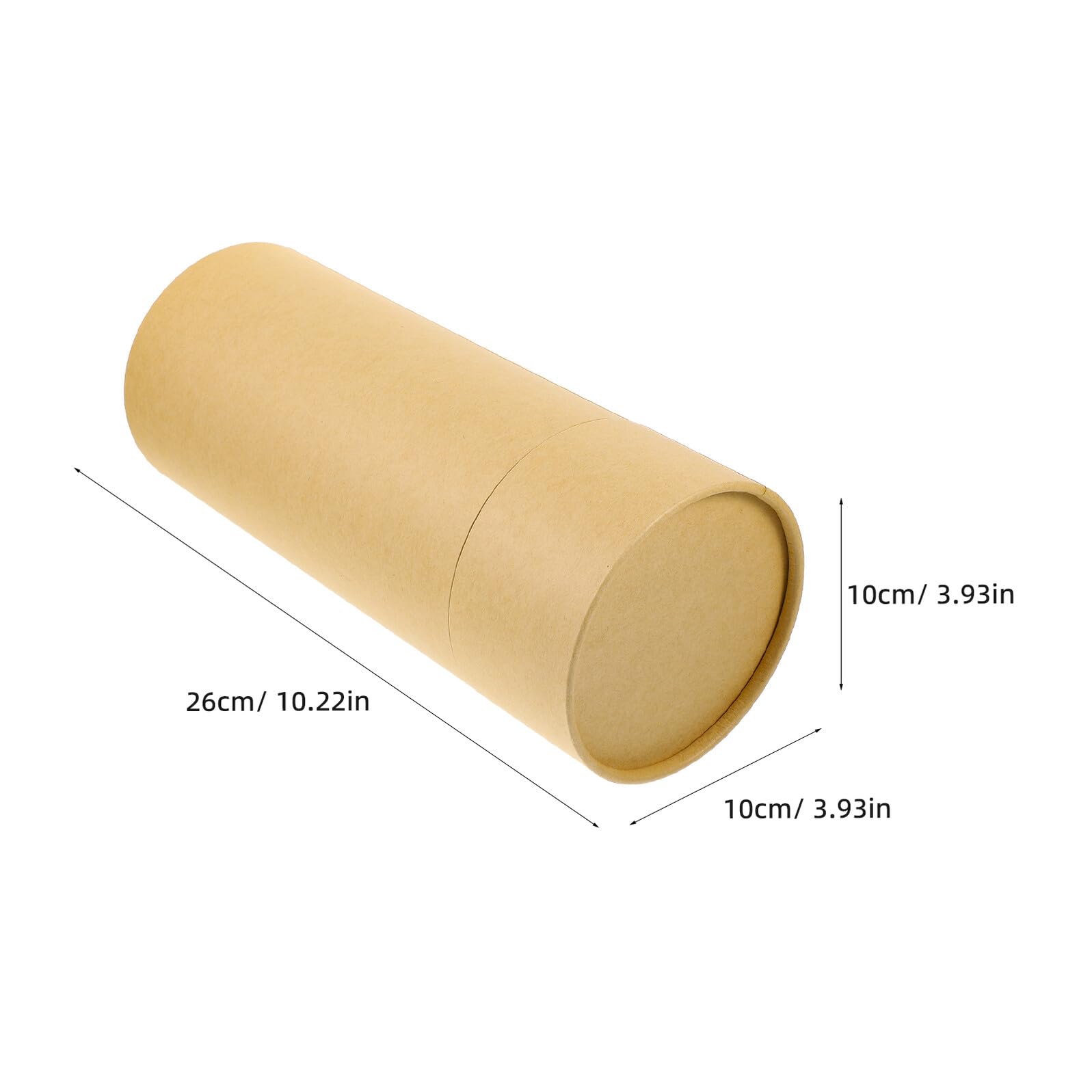 FRCOLOR Urna para Mascotas Biodegradable de Cartón Kraft, Diámetro 10 Cm X 26 Cm, Caja Funeraria para Mascotas, Tubo para Esparcir Cenizas, Urna para Cremación y Memorial de Perros