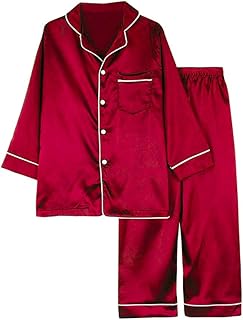 Minuya Baby,Clothing,Baby Girls 0-24m,Sleepwear & Robes Minuya Baby Boys Girls Silk Pajamas Short Sleeves Nightwear Spring Summer 2 Pieces