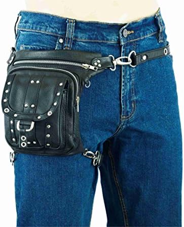 Mara Leather ML79108 Leather Drop Leg Thigh Bag Concealed Gun Pocket