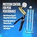 Blush Performance VX6 Male Enhancement Penis Pump System with Brass Pistol Grip, Pressure Gauge, Nterchange Compatible, 9.5 Inch Etched Acrylic Cylinder, Vacuum Release Valve - Advanced Pump For Men