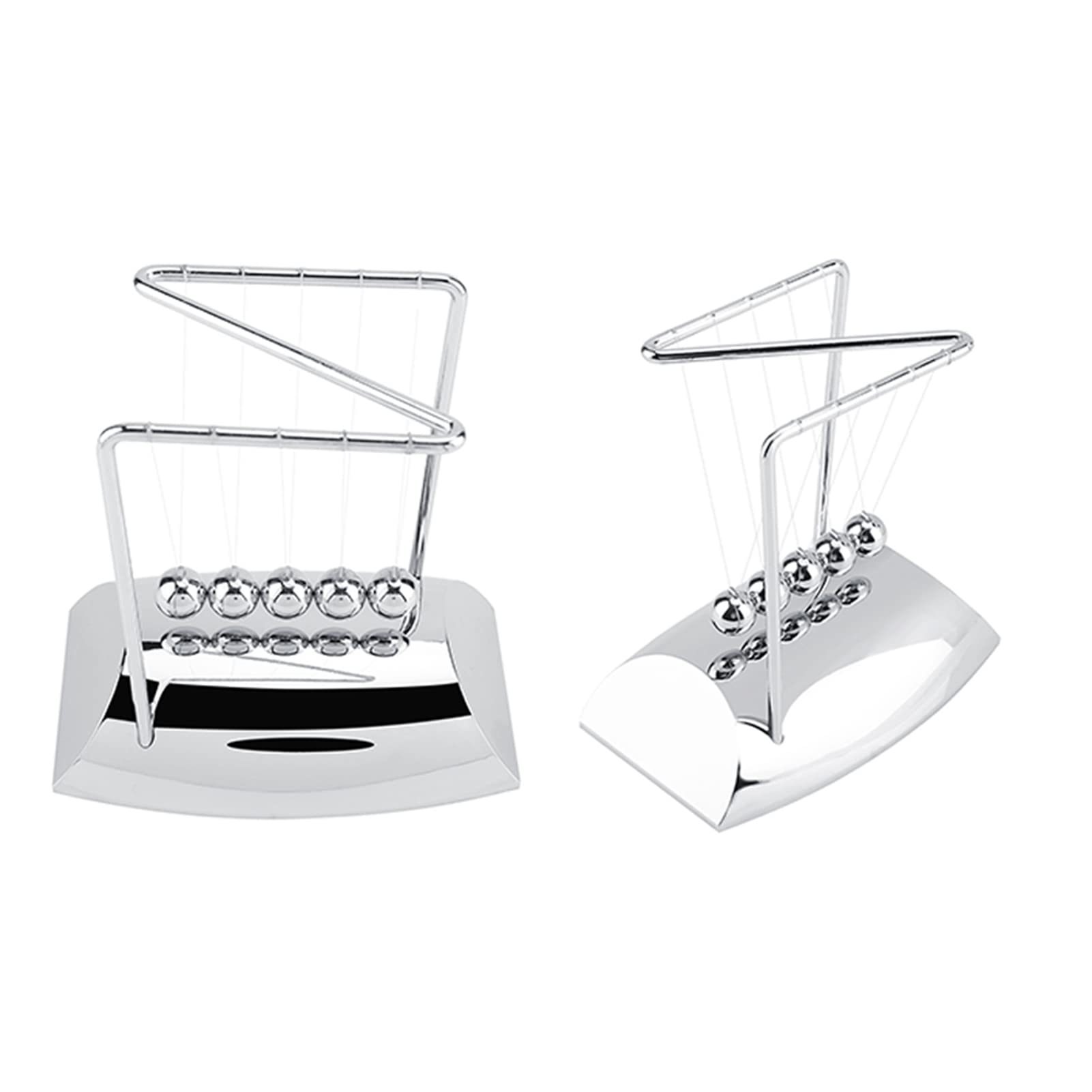 Newton Cradle Balance Pendel, solides Pendel, Angelschnur, Newtons Cradle Balance Balls, Magnetbälle, kinetisches Schreibtischspielzeug, schwingende Bälle mit Sockel für Büro- und