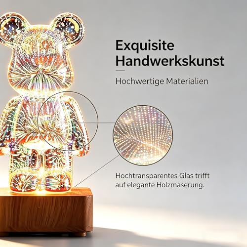 Große Bär -Nachtlichter, LED Stimmungslicht,2.58 * 7.76 * 3.58 in,verstellbare Helligkeit und Farbe,Schlafzimmerlicht,Dekorative Lampen,für Zuhause, Schlafzimmer, Wohnzimmer Dekoration – Bild 4