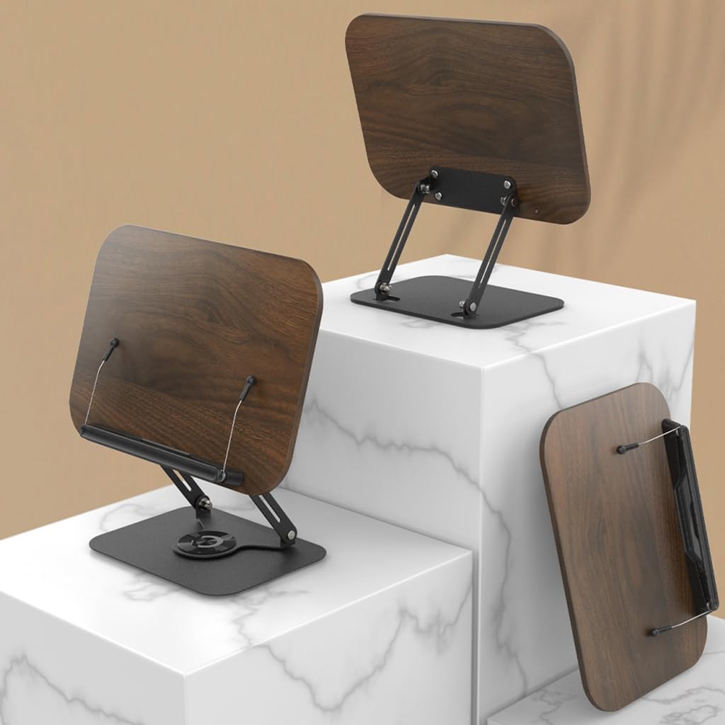 Soporte para computadora portátil con ángulo de visión flexible, marco plegable que ahorra espacio para tabletas y portátiles