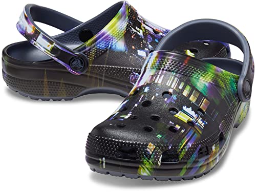Image of Crocs Boys' Classic Graphic Monster Print Clogs