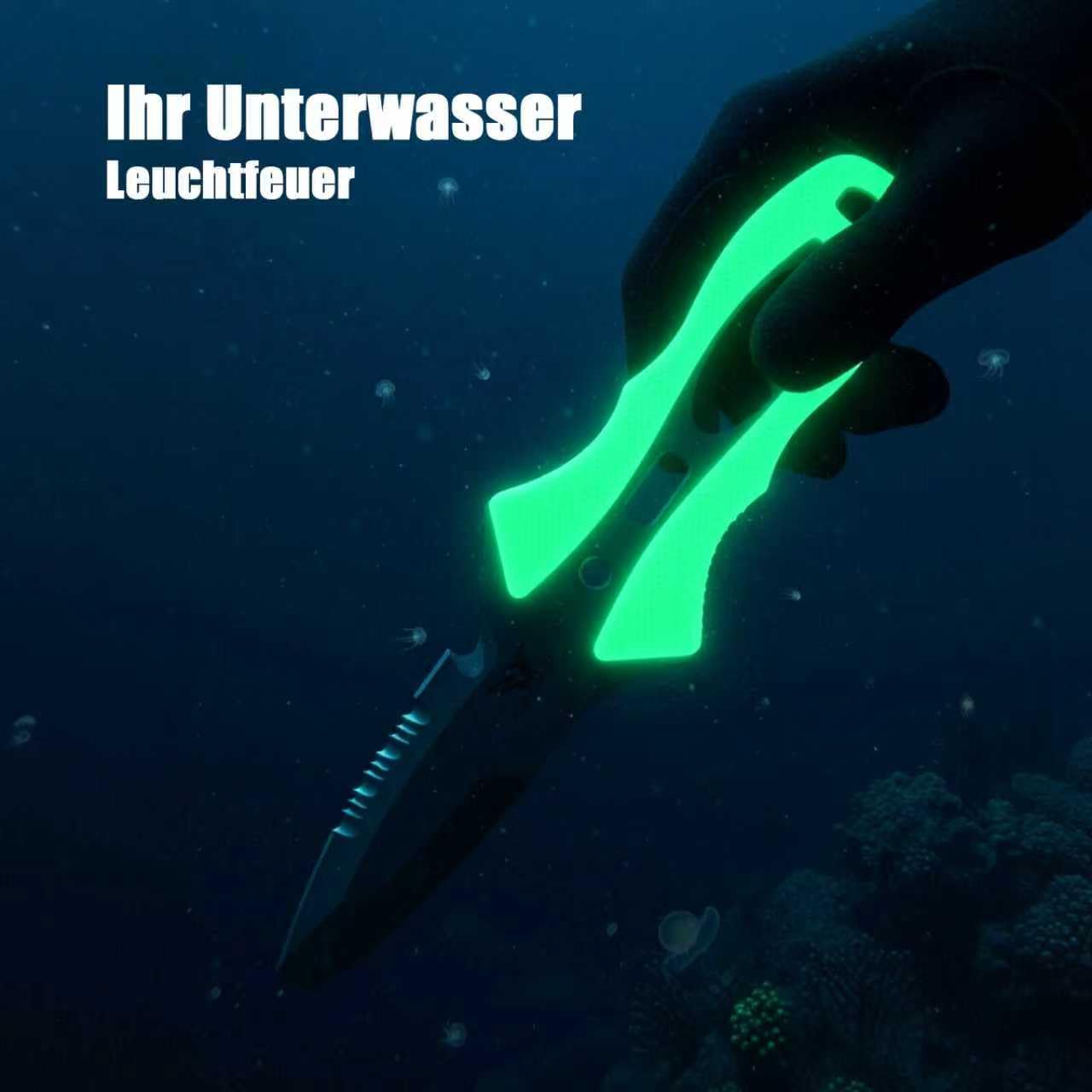 Tauchermesser Edelstahl für Tauchbegeisterte perfekt für Unterwasserabenteuer, Erwachsene