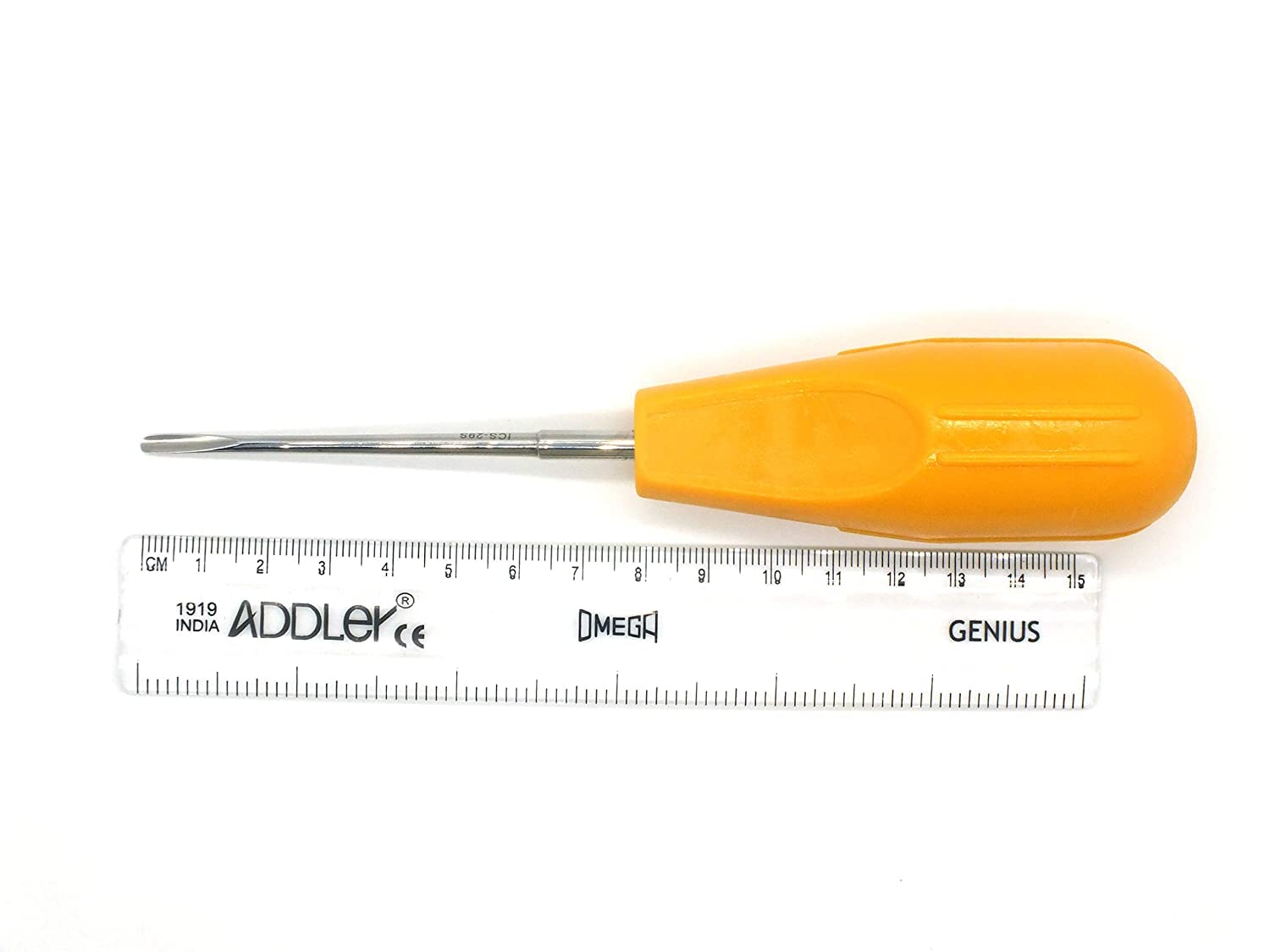ADDLER Dental Periotome Elevator 3.1 MM Round Straight Concave Soft Blade Head Autoclavable