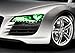 VViViD Air-Tint Emerald Green Gloss Vinyl Headlight Foglight Transparent Tint Wrap Self-Adhesive (12 Inch x 24 Inch, 2-roll Pack)