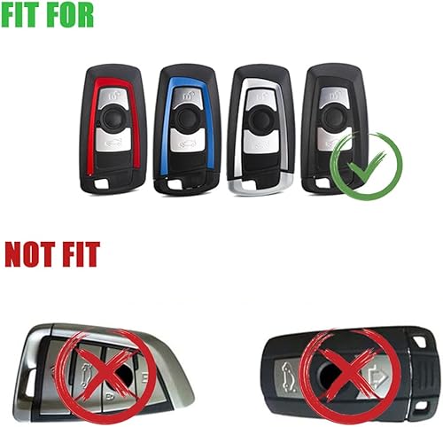 Miniatura 2 de Carcasa de aleación de zinc para llave de automóvil, compatible con BMW 1, 3, 4, 5, 6, 7 M, Series X1, X3, X4, M3, M4, M5, M6, GT3, GT5