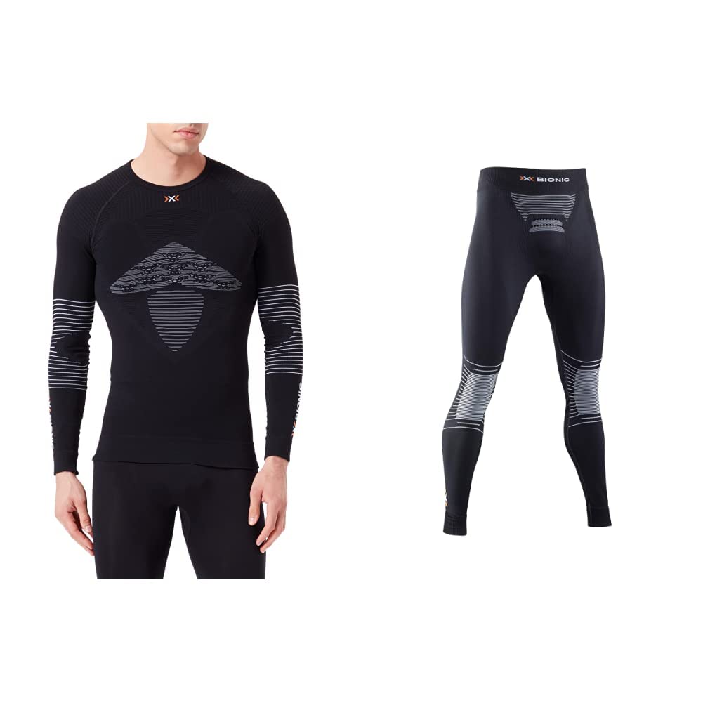 X-Bionic Energizer 4.0 Calzamaglia 3/4 Baselayer Uomo, Opal Black/Arctic White