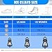2 Pairs Ice Cleats for Shoes and Boots, Universal Non Slip Hiking Spikes, Micro Shoe Spikes for Snow and Ice, Durable Snow Crampons for Winter Hiking Climbing Ice Fishing, 8 Steel Studs Gripper Spike