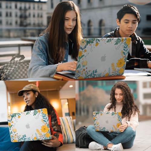 Carcasa para MacBook Pro 13 funda protectora de plástico rígido mate diseño floral exclusivo A1278 6