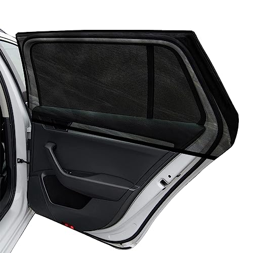 Inoperative Or Noisy Rear Window Blind - 2017-2020 Lincoln Continental 5 Ziciner Car Window Shade, 2 Pcs Auto Side Rear Window Sun Shades, Heat Block and UV Rays Protection, Breathable Mesh Privacy Protection Curtain, Universal Fit Most Car (Car Back Seat 20'×21')