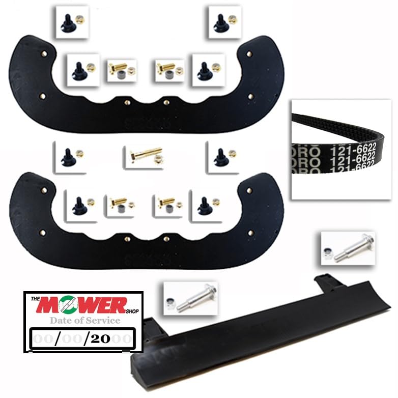 The Mower Shop Power Clear 721 Repower Kit (Paddle Set 38261, Scraper 133-5585P & Belt 121-6622) with Hardware