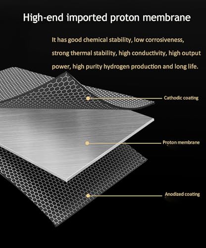 Hydrogen Inhalation Machine, 99.99% High Purity H2 Water Generator with Dual-Port, PEM Water Electrolysis Ionizer, Hydrogen Water Generator for Home, Travel - Image 8