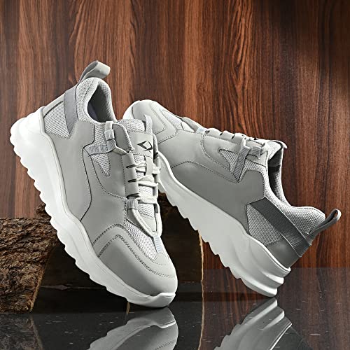 Image of Cruiser Mens Trainers Fashion Chunky Shoes| Lightweight Comfy Breathable Gym Sneakers | Walk Tall in Comfort - Block Heels for Day to Night |Comfortable Sports Footwear Casual (Dexter)