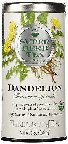 Republic of Tea Organic Dandelion Superherb Tea Bags, 36 CT