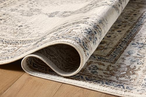 Tapete Loloi Teagan 5'3" x 7'6" Oatmeal/Ivory miniatura 6