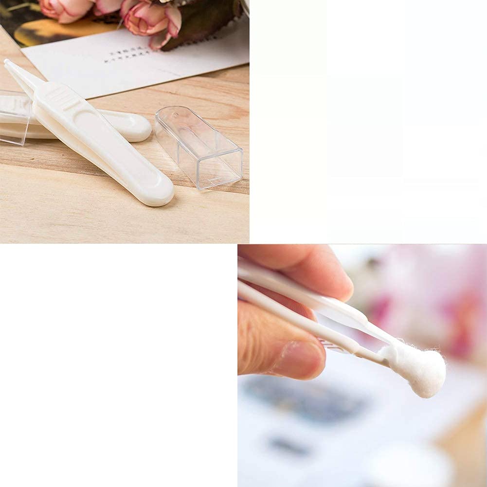 Sicherheits-Rundkopf Babypflege Pinzette, Zur sanften Reinigung der Ohren und Nase Ihres Babys, besonders schonend und sanft zur Babynase, Babypflege Kunststoff Pinzette