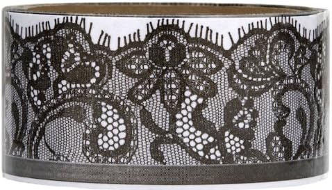 Black Lace decorative packing tape