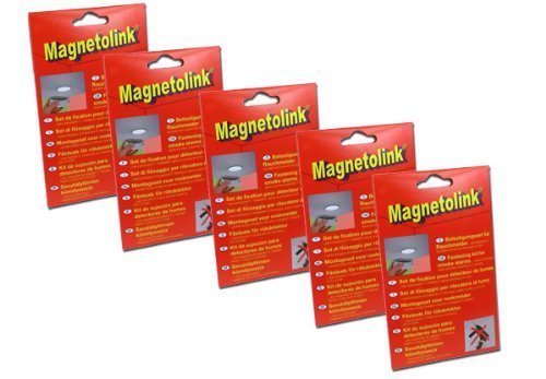 Preisvergleich Produktbild GEV Magnetolink für Rauchmelder - 5er Pack