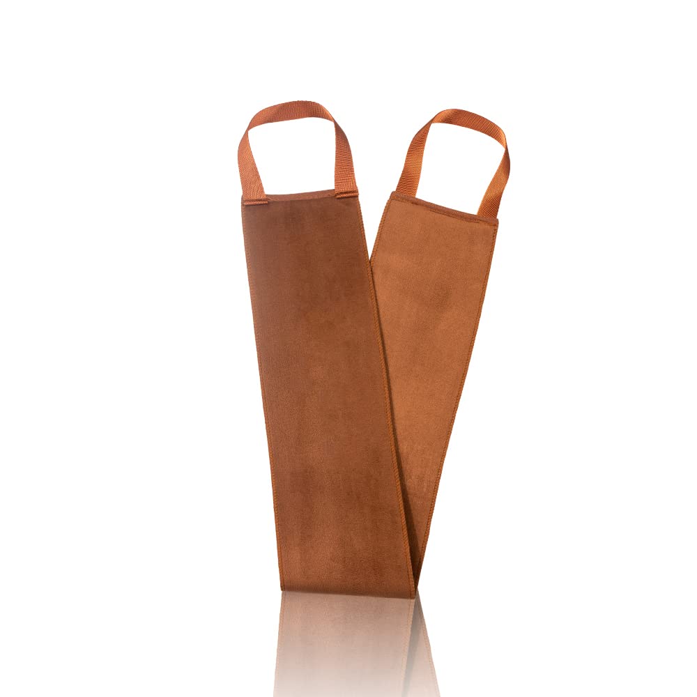 Luxury Velvet Back Tanner Applicator - Streak-Free Natural Lotion Applicator for Back Tanning Mitt, Premium Reusable Fake Tan Applicator, Leakproof-lined Self Tan Back Applicator for Lotion,Cream