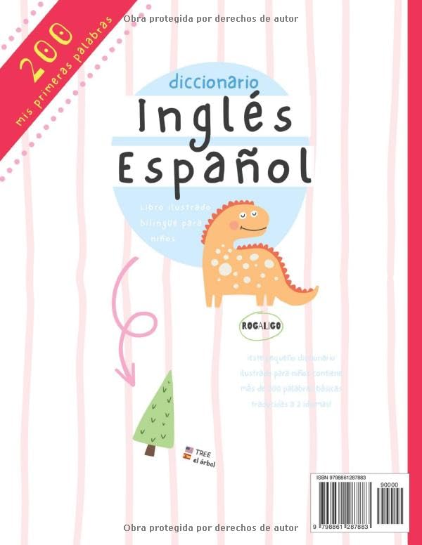 Miniatura 2 de Mis primeras 200 palabras en inglés y español diccionario para niños Libros de inglés para principiantes, Kids learn Spanish (Spanish Edition)