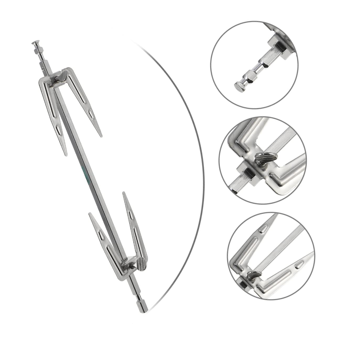GALPADA Forchette Rotanti in Inossidabile per Arrosto 2 Pezzi Accessori per Friggitrice ad Aria e Barbecue 25Cm Facili da Compatibili Maggior Parte dei