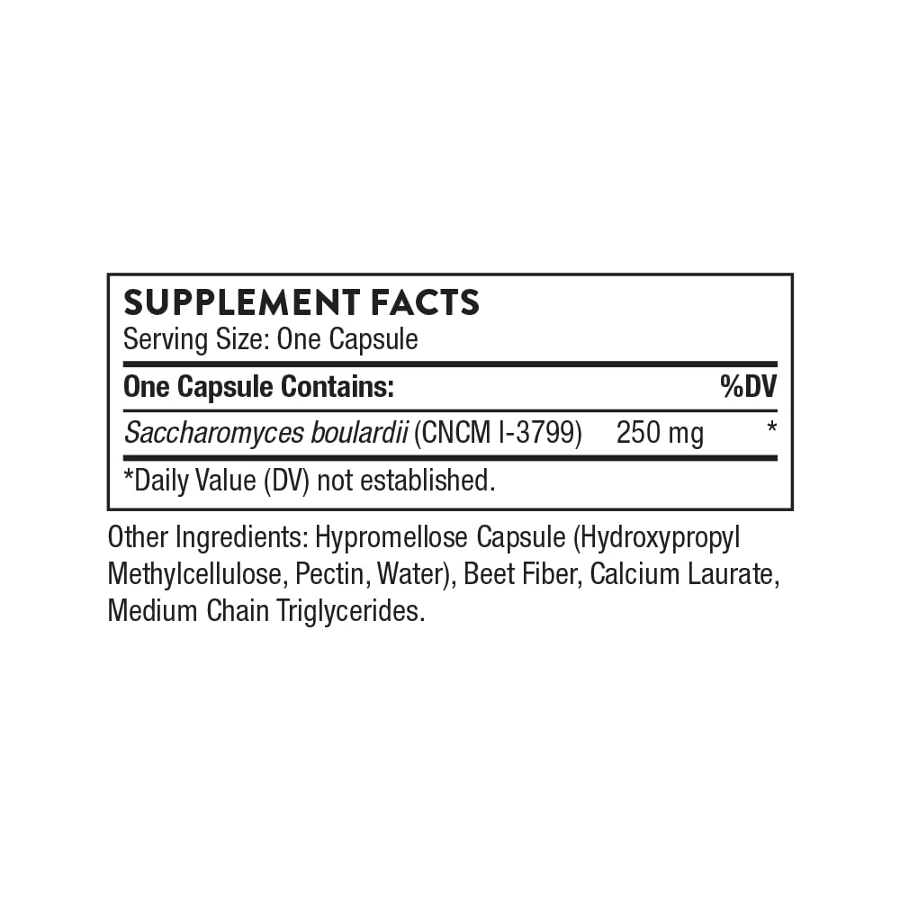 THORNE - Sacro-B - Saccharomyces boulardii - Shelf Stable Probiotic - Gut Health Supplement to Support Immune Function in the Gut - Occasional Diarrhea Relief* - Third-Party Certified - 60 Capsules — Amazon image 2