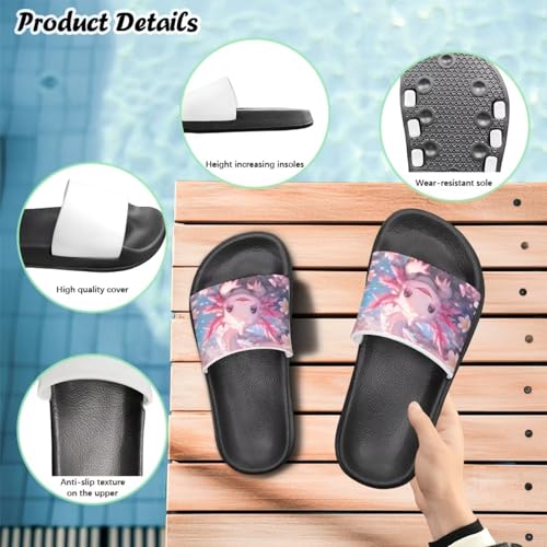 Soft Slippers for Little Big Girls House Slippers Kids Slides Sandals Non Slip Shower Shows Size 28-344