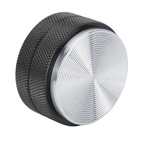 Fdit Manomissione del caffè da 58 Mm, Strumento di Stampa del caffè Manomissione Non Slip con Base Regolabile Resistente Alla Ruggine in Acciaio Inossidabile per L'uso Commerciale per (BLACK)