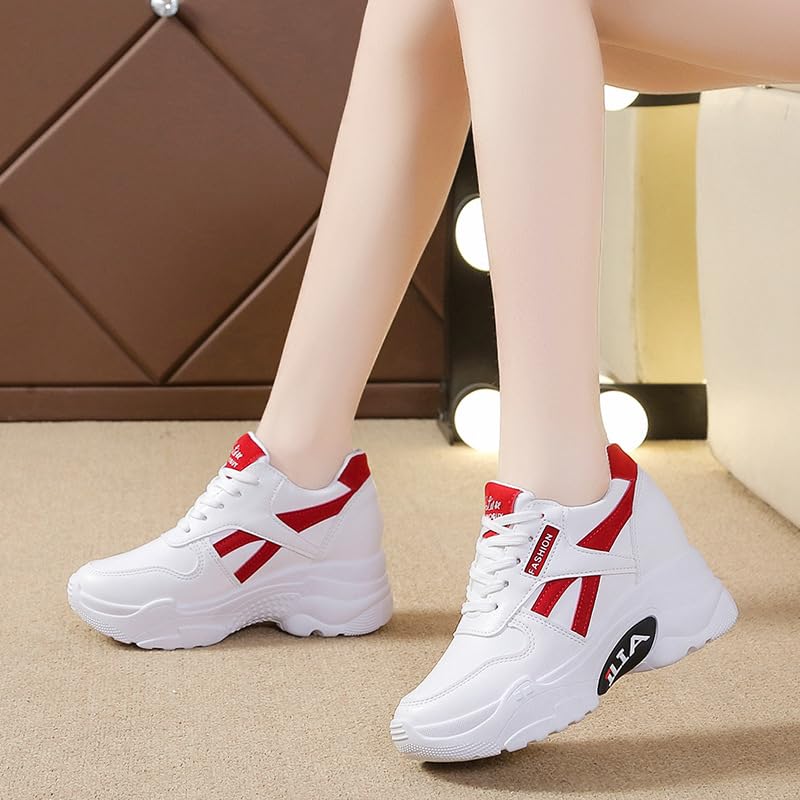 Comfortable Thick-Soled Women's Sports Shoes - Breathable and Casual, with Anti-Slip Soles. Versatile and Trendy Women's Sports Shoes.3