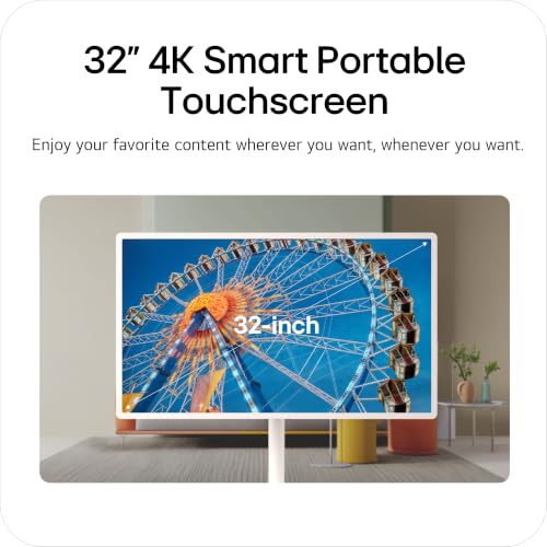 Image of LG 32-Inch StanbyME 2 Max Portable, Detachable Touch Screen TV, Dolby Vision, HDR10, Filmmaker Mode, 4.5hr Built-in Battery, Full Swivel Rotation (32LX6BWGA, 2026)