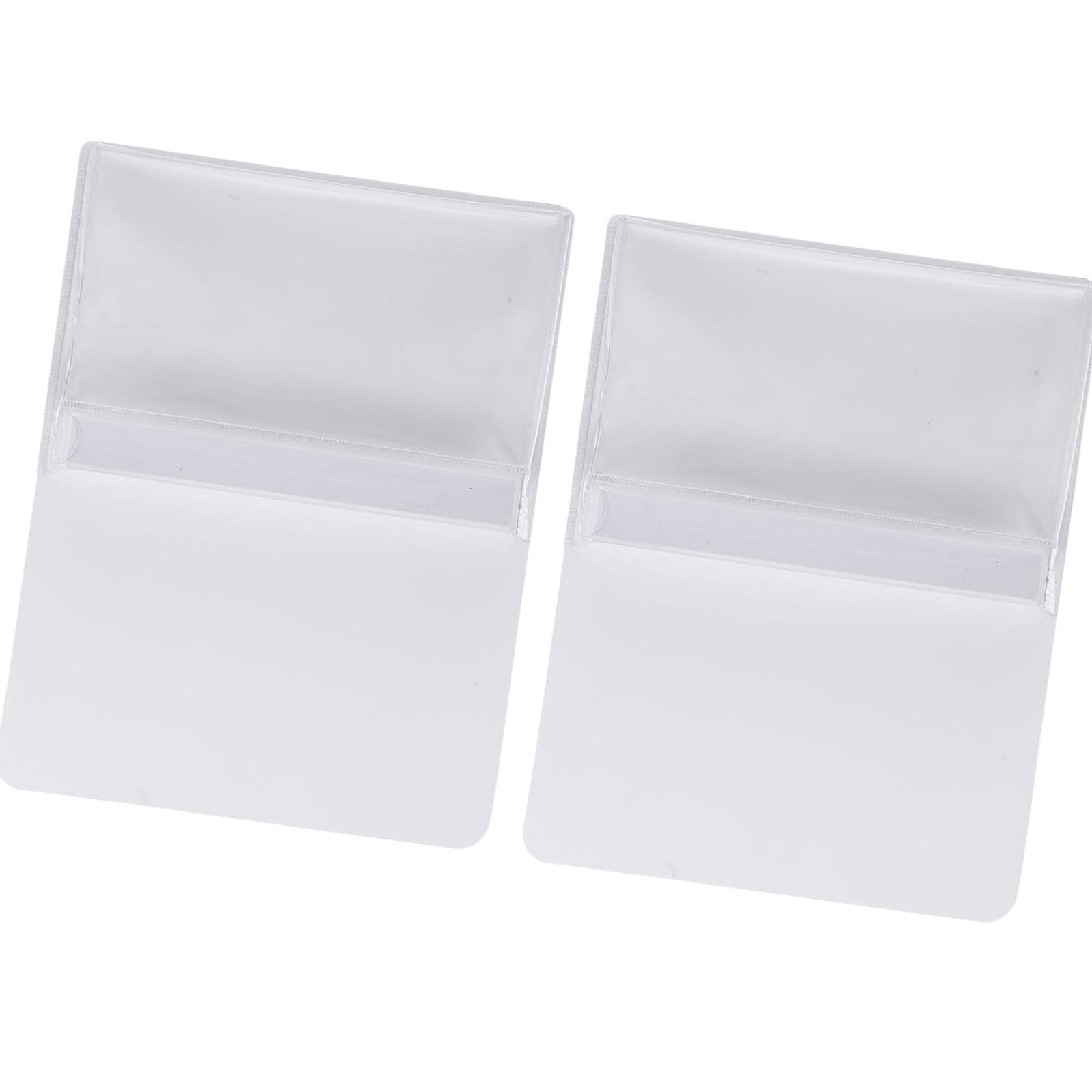 2 Buste Trasparenti magnetiche con Tasca portaoggetti da