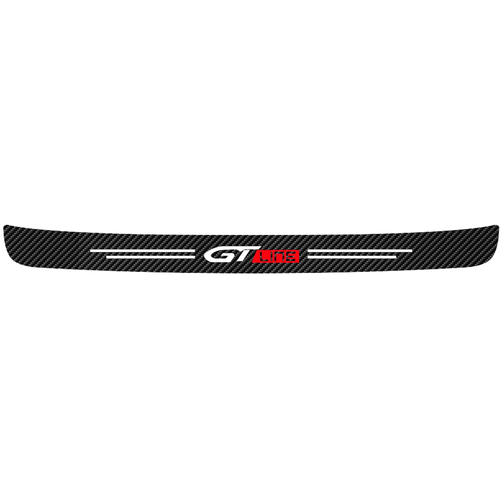 Eagleg Black Car Rear Bumper Protector Strip For K-Ia Gt Line K2 K3 K5 Kx3 Kx5 Sportage, Anti-Scratch Carbon Fiber Trunk Sill Plate Strong Sticky Sticker Decorative Styling Accessories,Gt Line