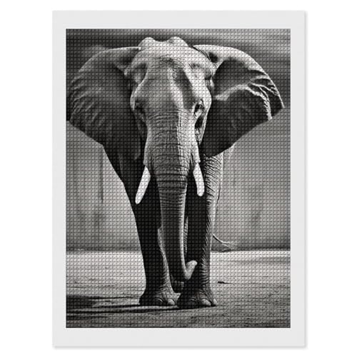 Peinture diamant éléphant kit de broderie anti-stress pour adulte