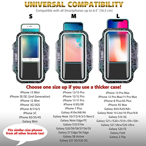 image for TRIBE Water Resistant Cell Phone Armband Case Running Holder for iPhon