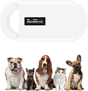 Smoostart Microchip Scanner, ISO11784/85/FDX-B/EMID 128 Records Data Storage Upload to PC Microchip Scanner Reader for Dog/Pet/Cat/Pig/Animal