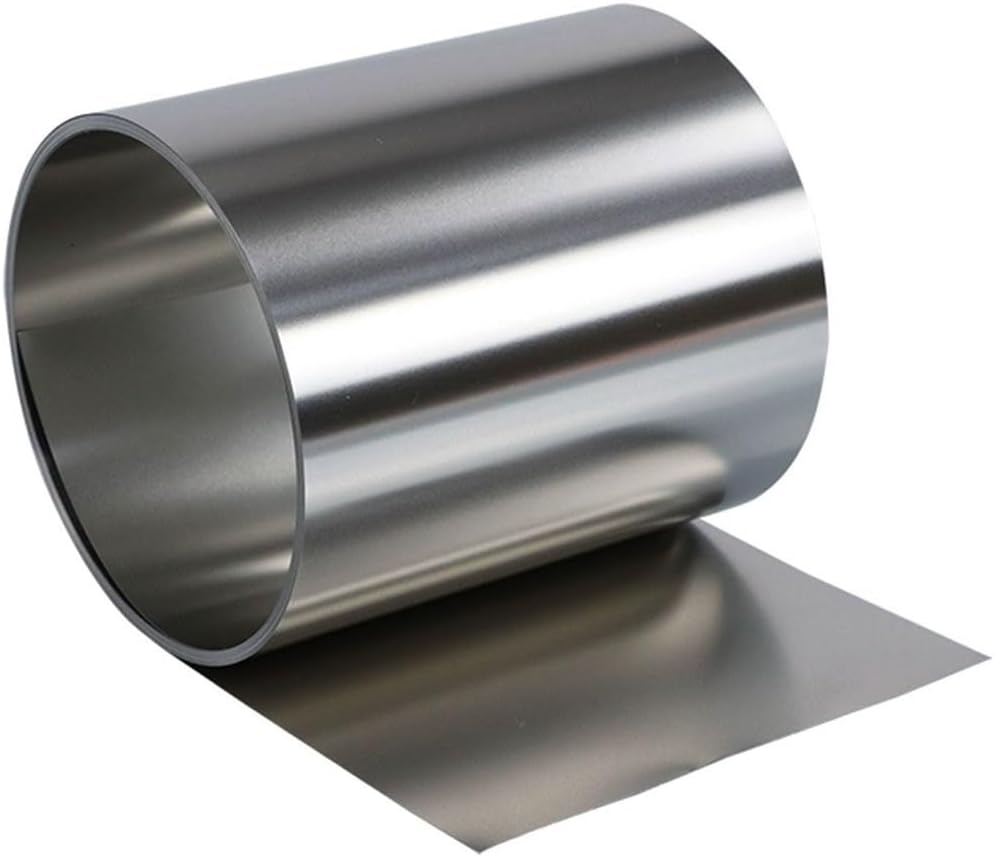 Stainless Steel Foil Roll， Width 50mm Thickness 0.05mm ~ 1.0mm Length 1000mm 304 Steel Sheet Thin Plate/Foil, 1pcs(1.0mm 50mmx1000mm)