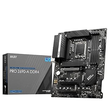 MSI Placa-mãe PRO Z690-A DDR4 ProSeries (ATX, 12ª geração Intel Core, soquete LGA 1700, DDR4, PCIe 4, CFX, M.2 Slots)