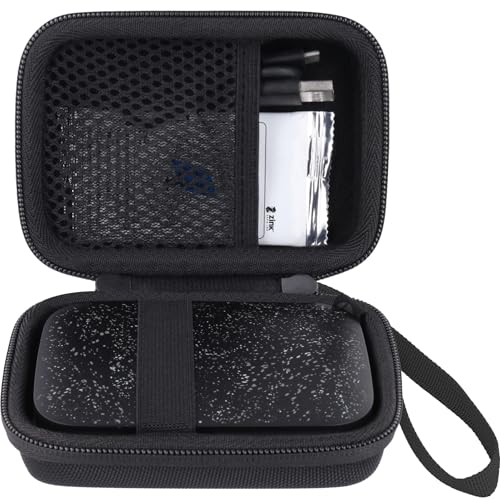 Image of co2CREA Hard Case for HP Sprocket Portable 2x3 Photo Printer,Black | Portable Travel Storage, Space For Printer Accessories, Fitted Interior, Secure Zipper, Carrying Bag