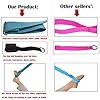 Adjustable Leg Stretcher Lengthen Ballet Stretch Band - Easy Install on Door Flexibility Stretching Leg Strap Great Cheer Dance Gymnastics Trainer stretching equipment taekwondo Training (black)