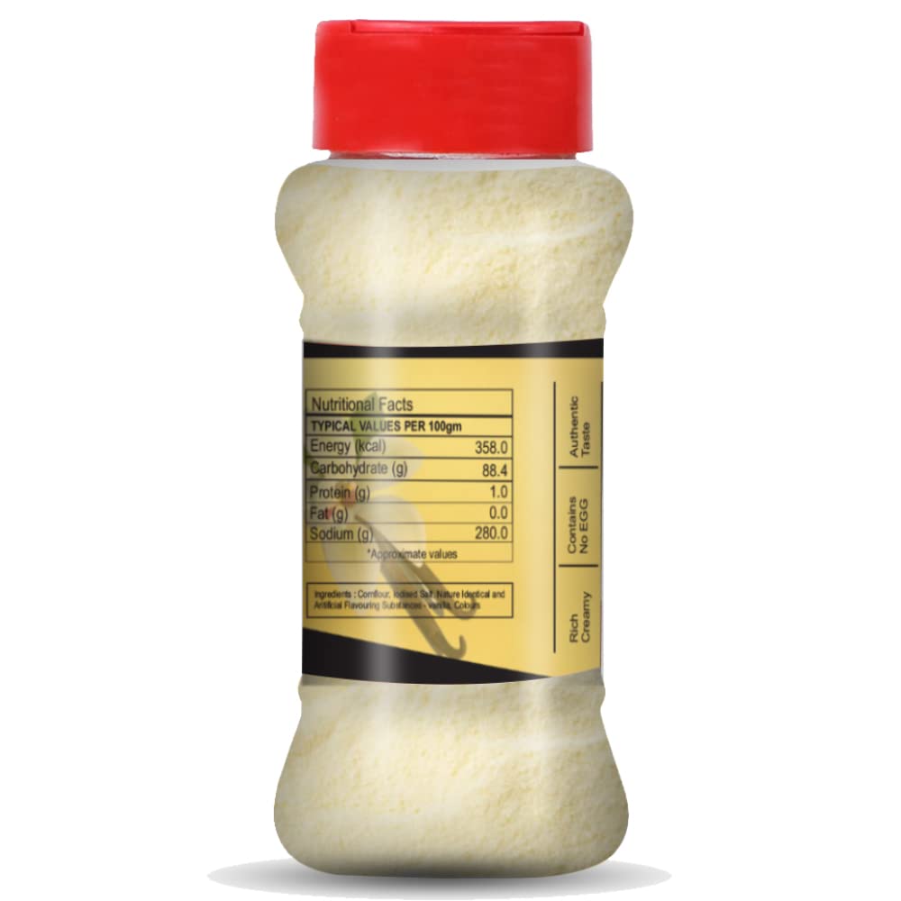 Brew Lab Vanilla Flavor Custard Powder | For Fruit Salad, Pudding, Milkshake & Desserts - 100 g 2