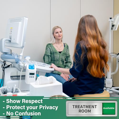 Image of Treatment Room Door Sign,Do Not Disturb- In Use /Available Slider Sign for Wellness & Health Centers Business Vacant Occupied Privacy Spa Door