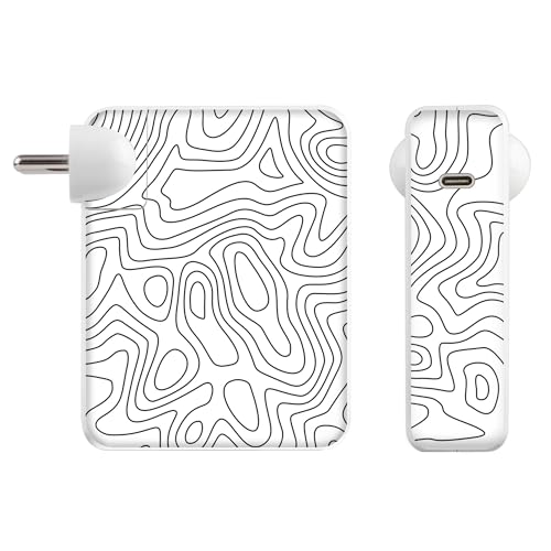 Image of Capes India Protective Adapter Skin Cover Compatible with MacBook Adapter 140W| Not a Case | Vinyl Skin Sticker (Tornado)