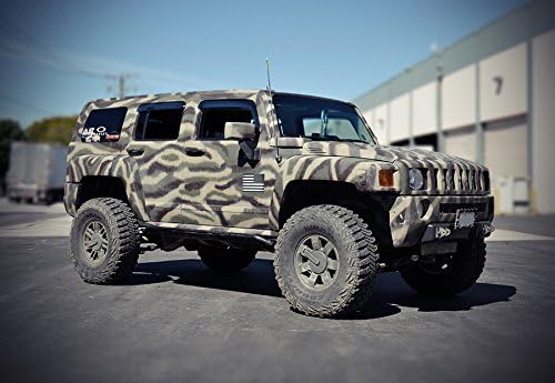WellVisors Window Visors Wind Deflectors Compatible with Hummer 2006-2010 H3 Series Premium Series Rain Guards 3-847HU001
